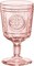 Bormioli Rocco Romantic Stemware Drinking Glass 4 Set 10.75 oz Cotton Candy Pink